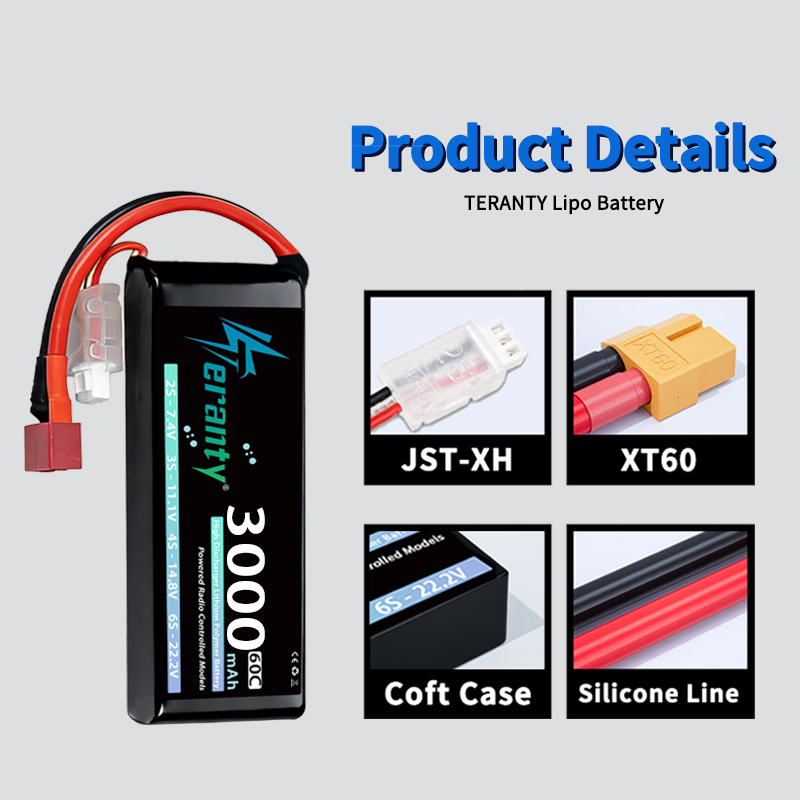 TERANTY 2S 3000mAh Lipo Batter - огляд і ціна Rc Hobby Model