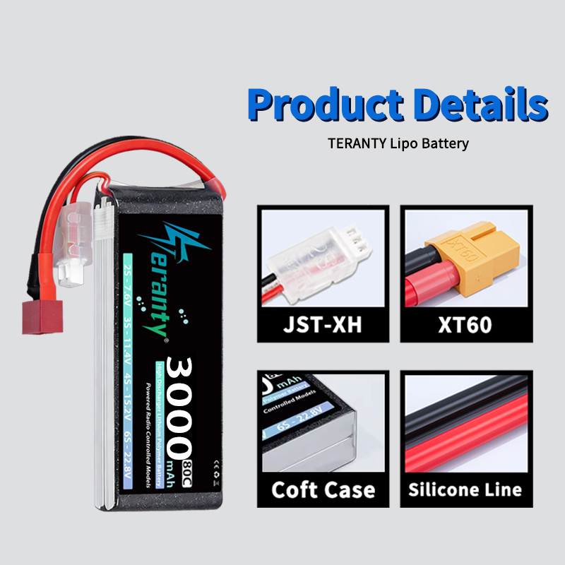 TERANTY 2S 3000mAh Lipo Batter - огляд і ціна Rc Hobby Model