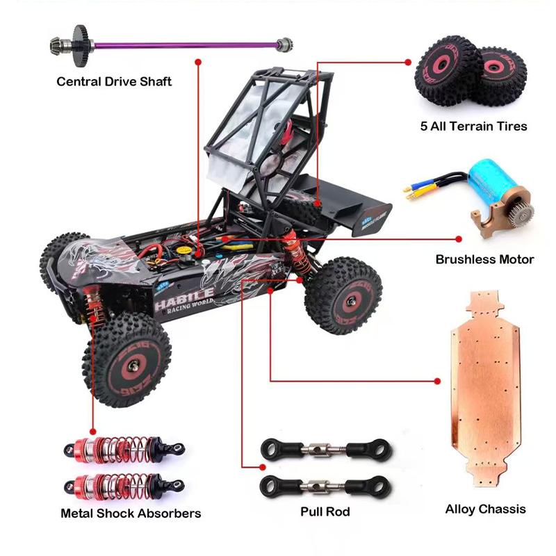 75 KM/H WLtoys 124016 V8 RC Ca - огляд і ціна Rc Hobby Grade Drift Car