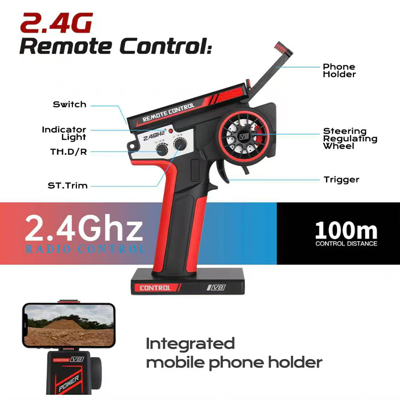 75 KM/H WLtoys 124016 V8 RC Ca - огляд і ціна Rc Hobby Grade Drift Car