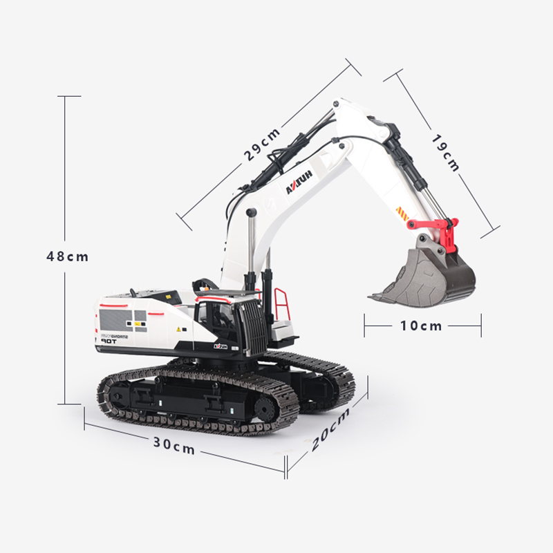 RC Excavator 1/14 HUINA Metal  - огляд і ціна Rc Hobby Excavator