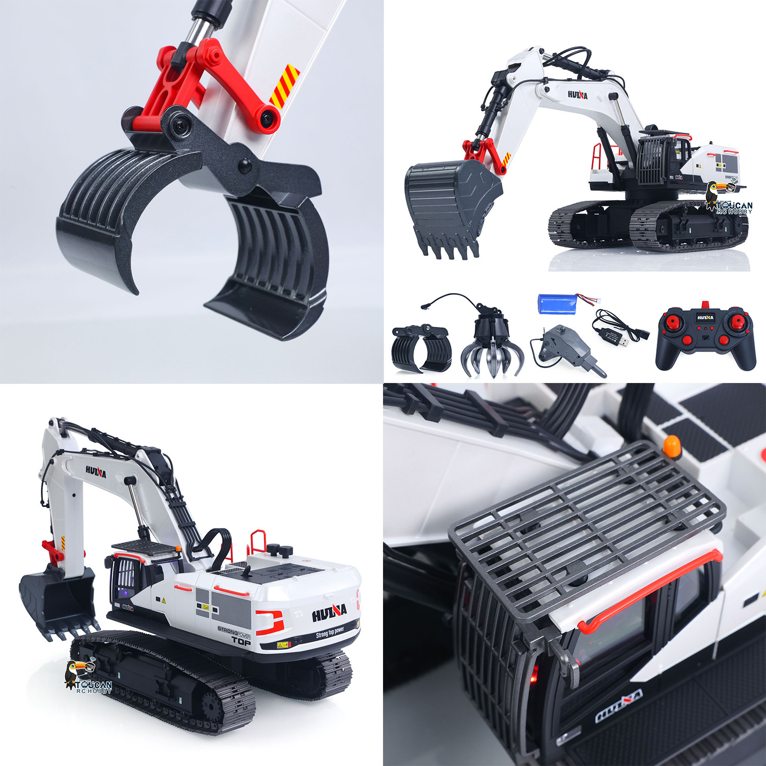 RC Excavator 1/14 HUINA Metal  - огляд і ціна Rc Hobby Excavator