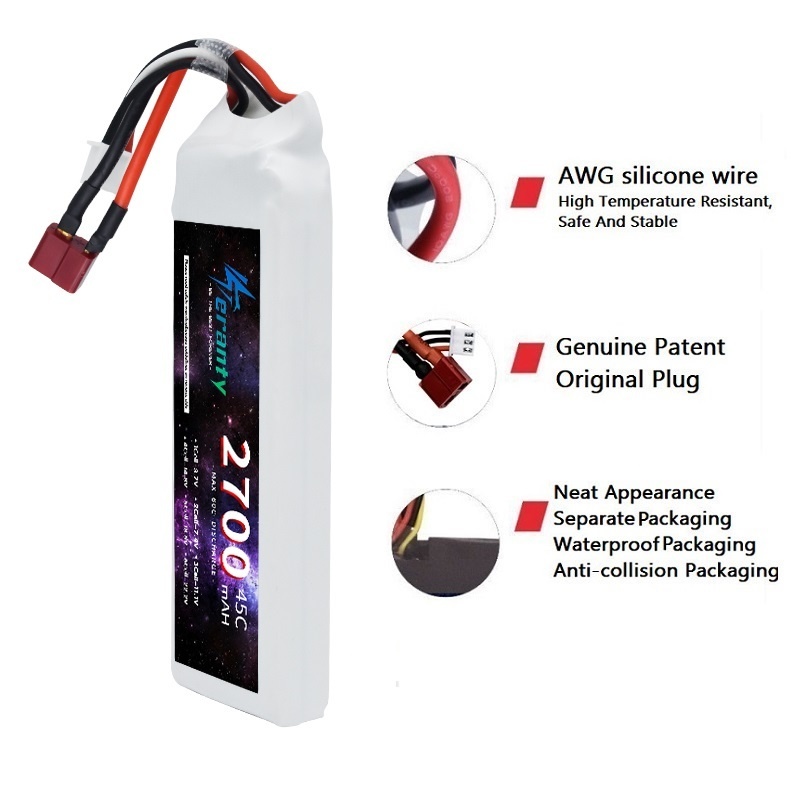 1/3PCS 2S 7.4V Lipo Battery 27 - огляд і ціна Rc Hobby Model