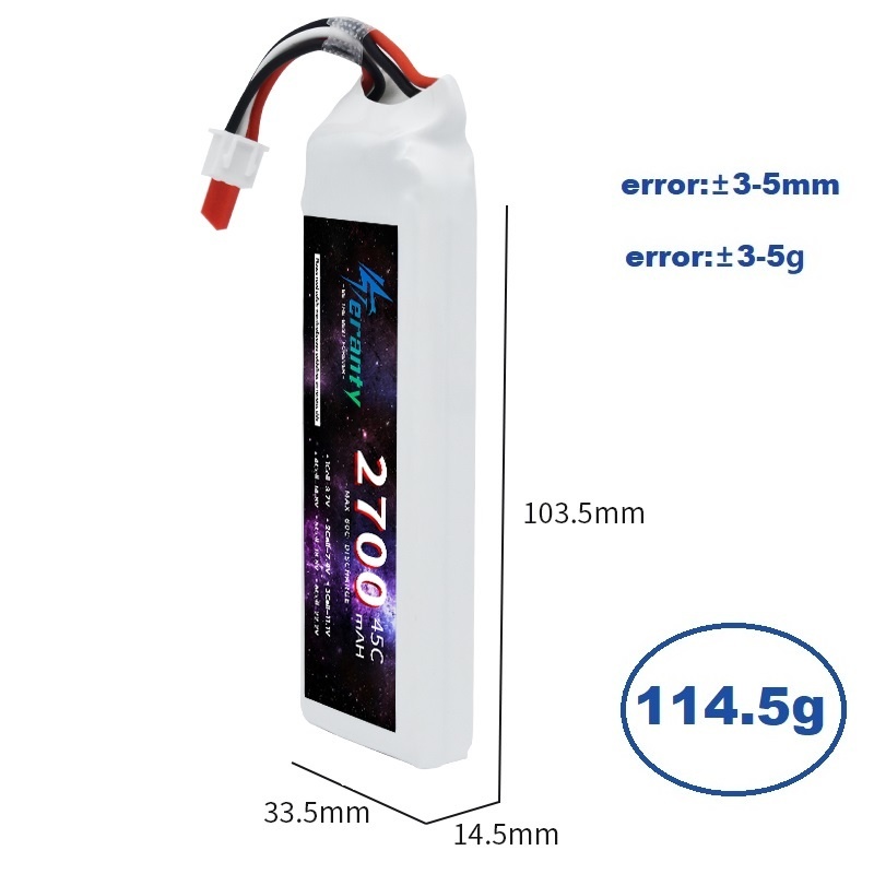 1/3PCS 2S 7.4V Lipo Battery 27 - огляд і ціна Rc Hobby Model