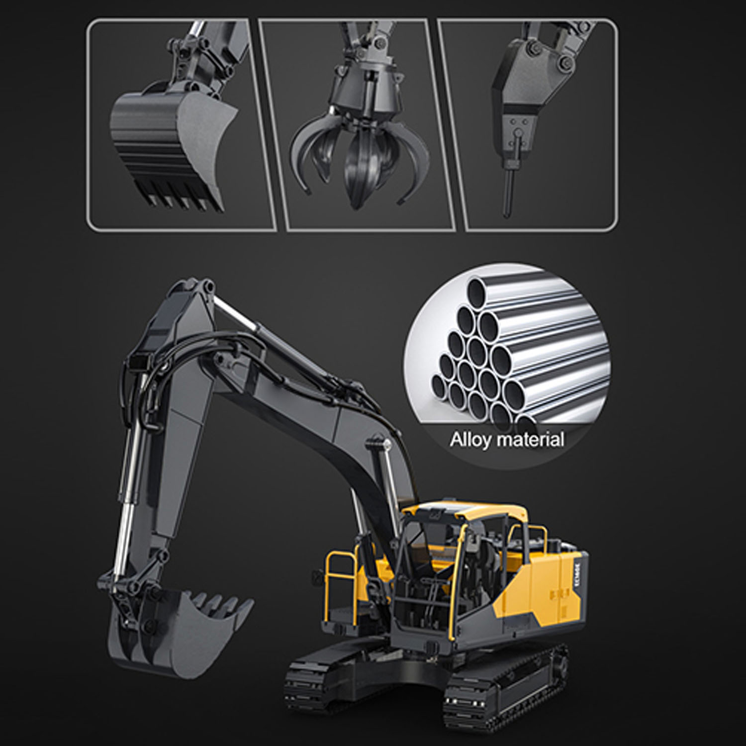 1/16 DoubleE E598 003 Electric - огляд і ціна Rc Hobby Excavator