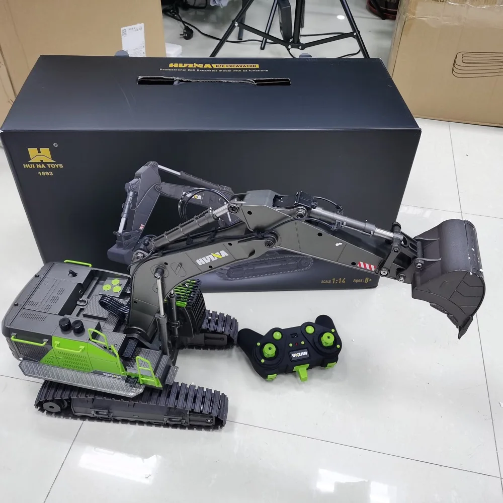 HUINA 1593 1/14 RC Excavator T - огляд і ціна Rc Hobby Excavator