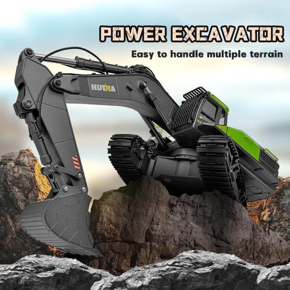 HUINA 1593 1/14 RC Excavator T - огляд і ціна Rc Hobby Excavator