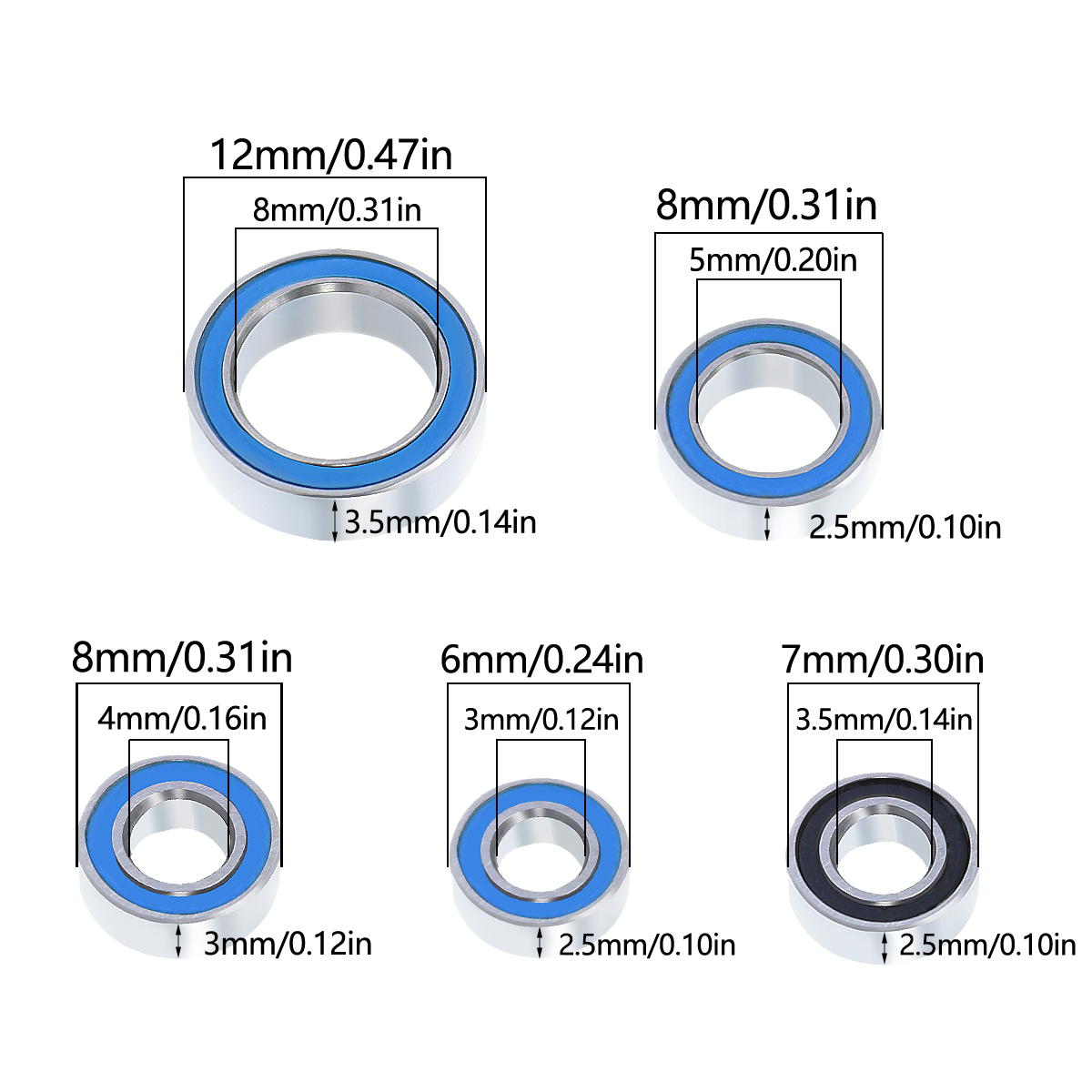 22Pcs Wheel Hub Axle Sealed Be - огляд і ціна Rc Hobby Warehouse