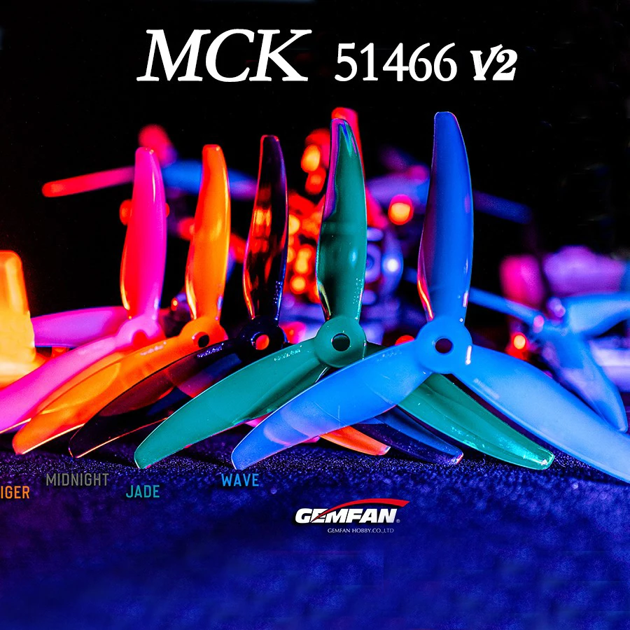 24pcs/12 pairs Gemfan 51466 V2 - огляд і ціна Rc Hobby Warehouse
