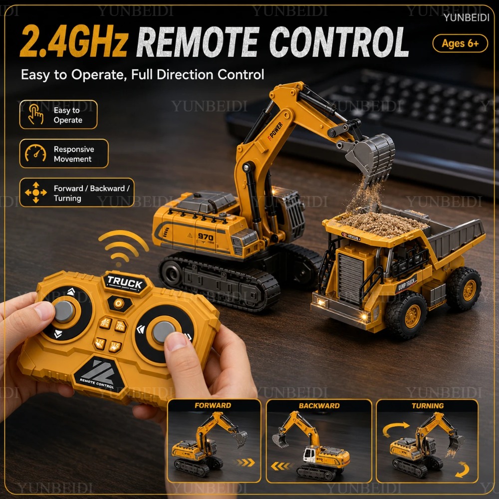Remote Control Mini Alloy Car  - огляд і ціна Rc Hobby Excavator